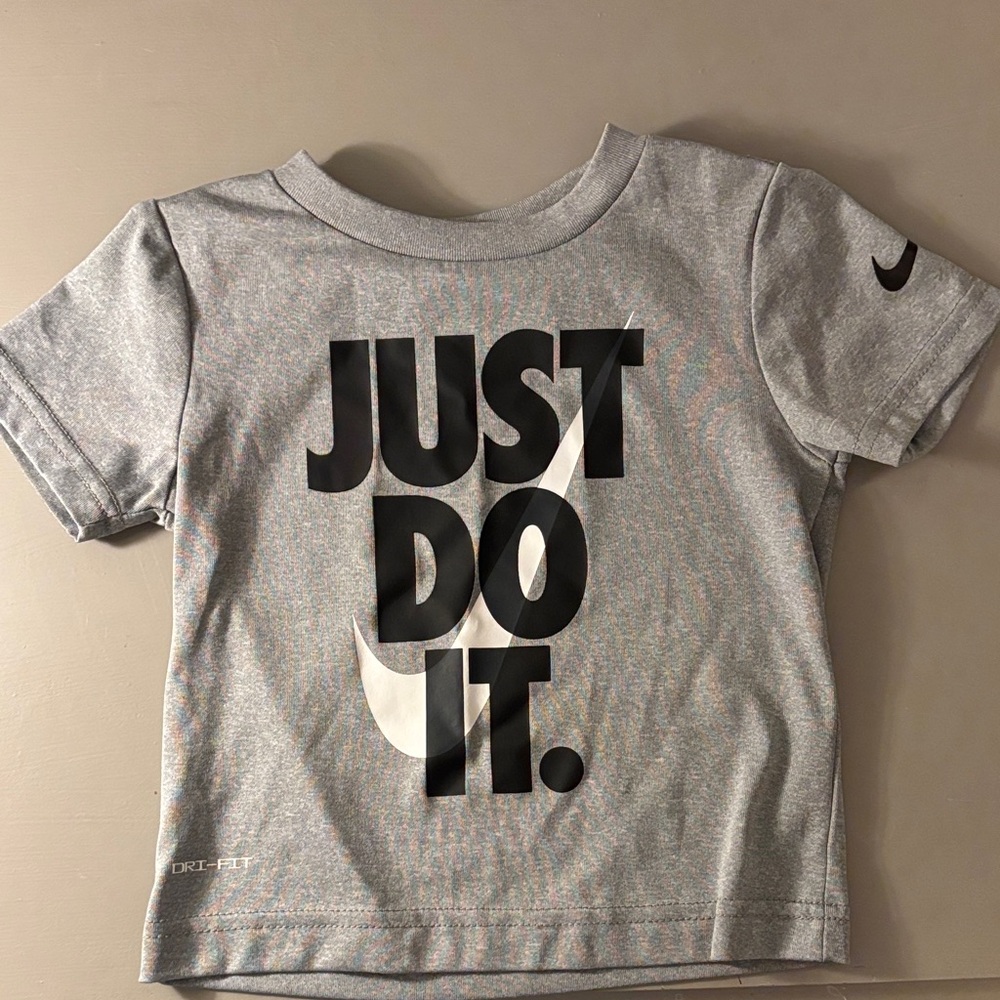 Nike Kids Gray 'Just Do It' Tee